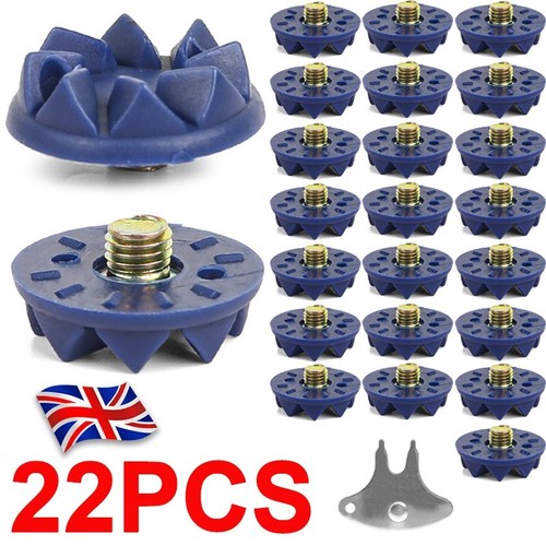 22x blue cricket spikes screw - spikes,