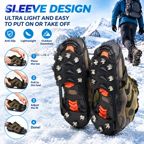 Ice grippers anti slip - ice,