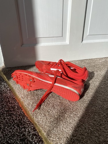 Adidas red running spikes - running, uk