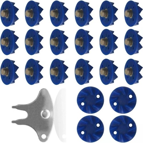 22x blue cricket spikes - 22x, screw